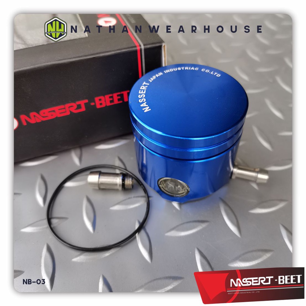 Tabung Minyak Rem Fluid Cap Oil Cup Full CNC Nassert Beet Replika Rizoma R15 R25 Ninja 150 250 CBR 3