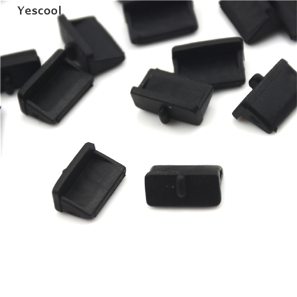 Yescool 20pcs Cover Penutup Port USB Bahan Plastik Lembut Anti Debu