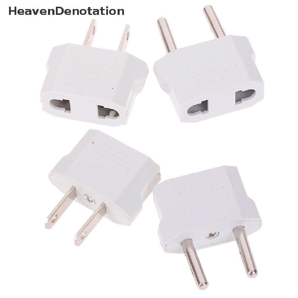 4pcs Adapter Konverter Charger Eu Usa Ke Us Plug Ke Eu Untuk Travel