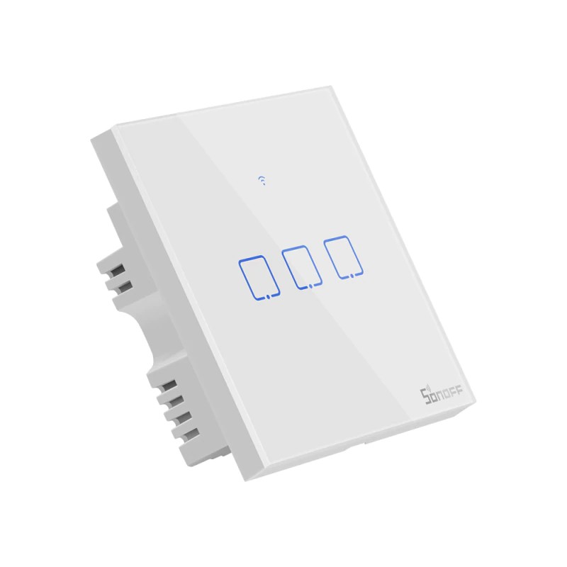 AKN88 - SONOFF T1 UK 3C WiFi Smart Wall Touch 3 Switch - 3 GANG