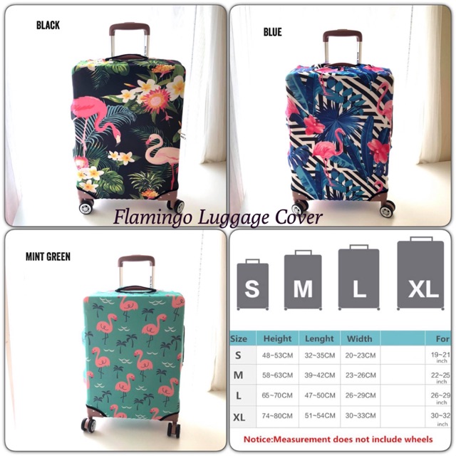 Sarung koper - FLAMINGO LUGGAGE COVER