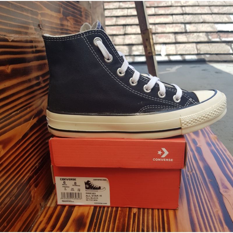 Sepatu CONVERSE 70S Egret Tinggi BNIB Black White Premium Vietnam
