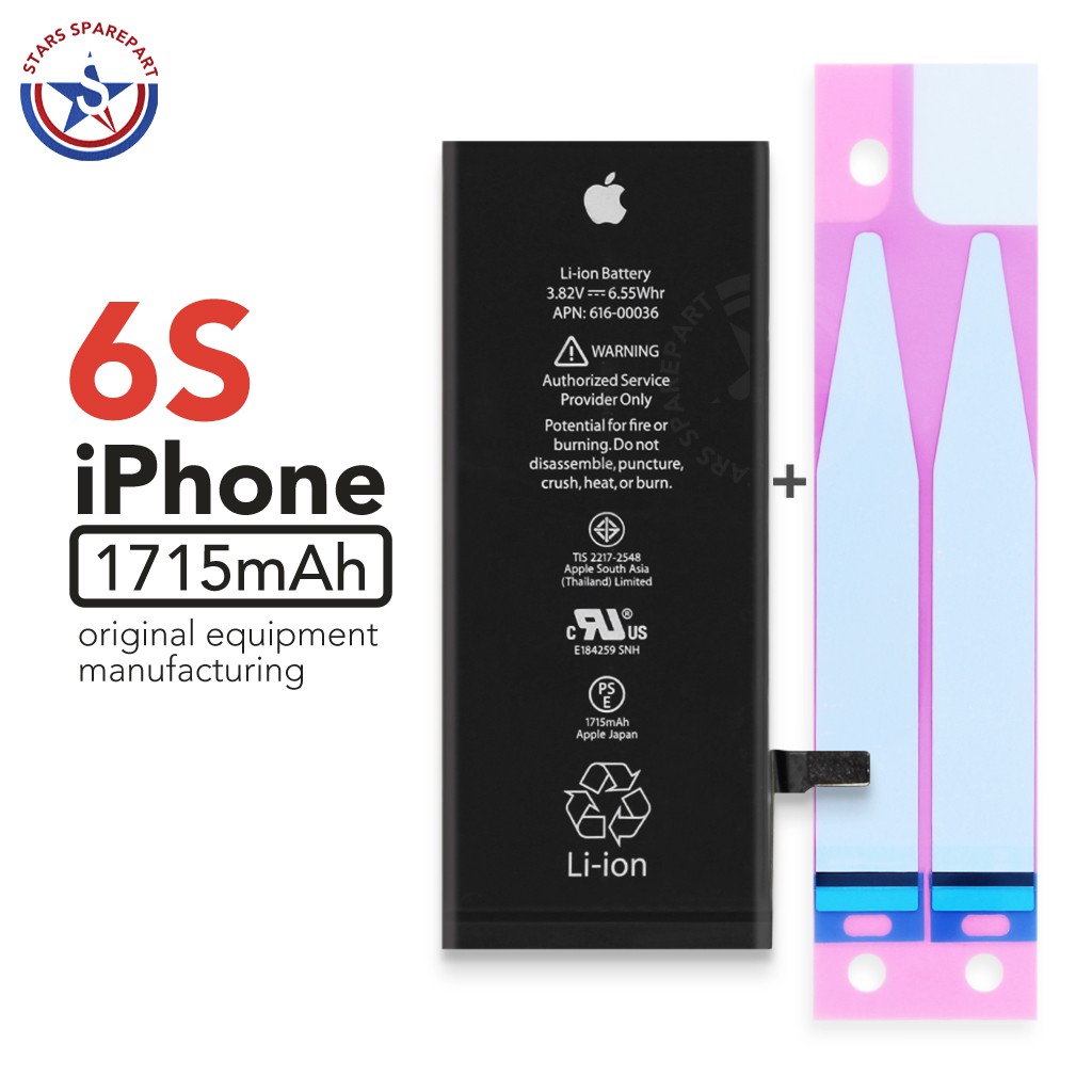 Baterai Battery Batere Batre iPhone 6s 100% ORIGINAL