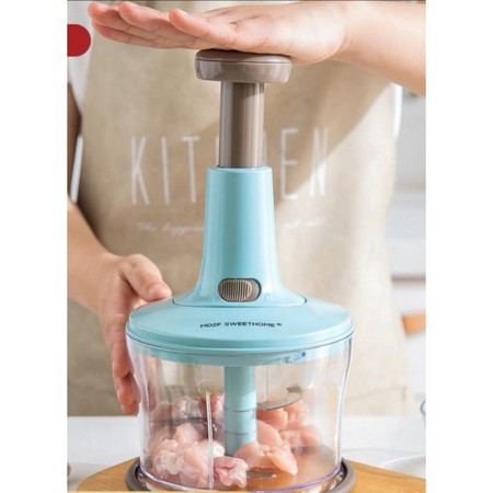 Chopper Tekan Blender Manual Pemotong Penggiling Daging