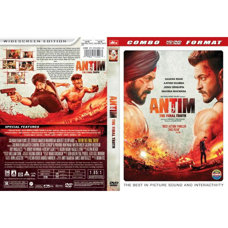 Kaset Film India Action Terbaru 2021:ANTIM(Salman Khan)