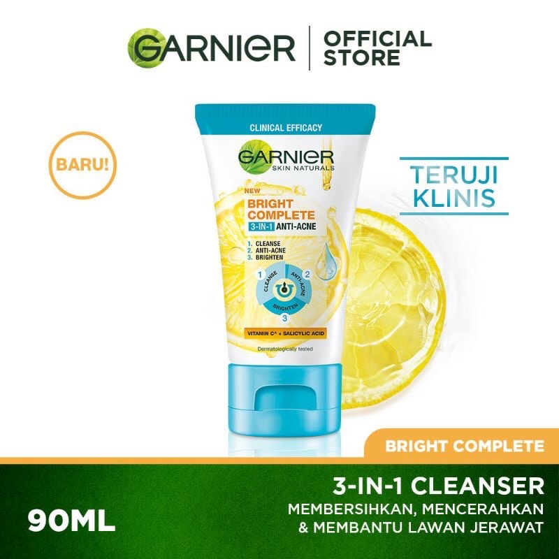 GARNIER Bright Complete 3 IN 1 Anti Acne Foam