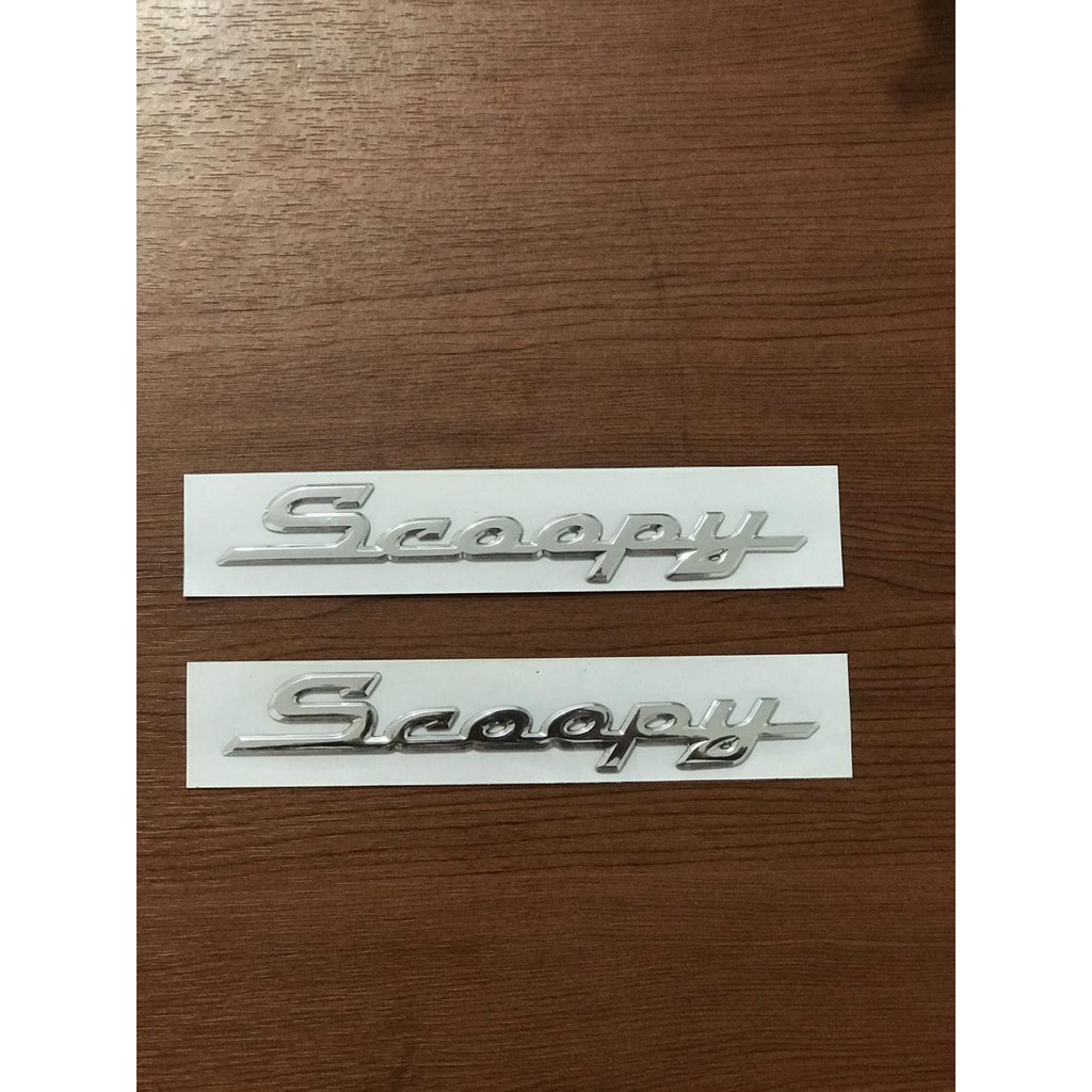 Emblem Logo Timbul Honda Fi Scoopy Original 2013 2014 2015 2016 2017