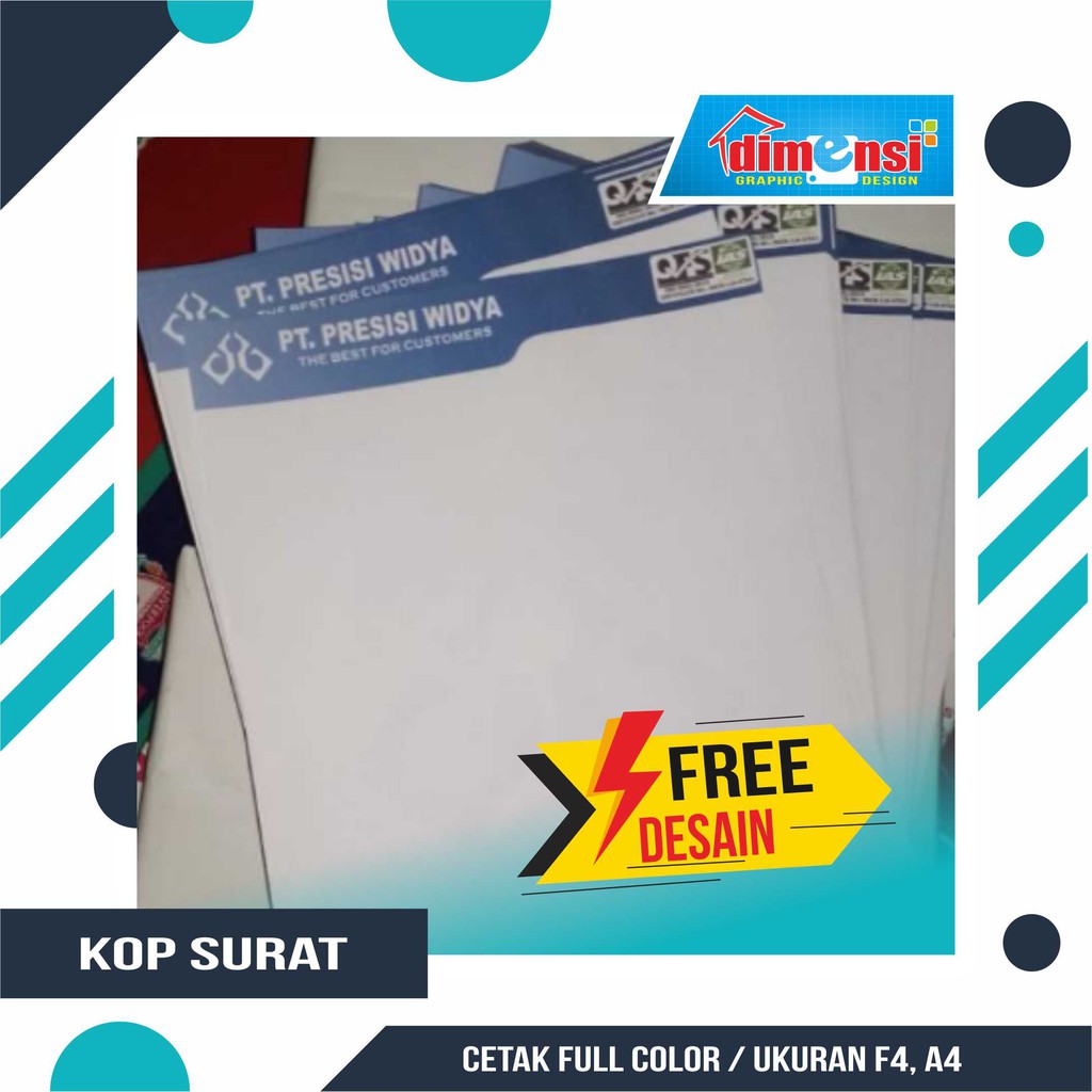 

Cetak Kop Surat Murah / Kop Surat Full Color Murah (Minimal 500 Lembar)