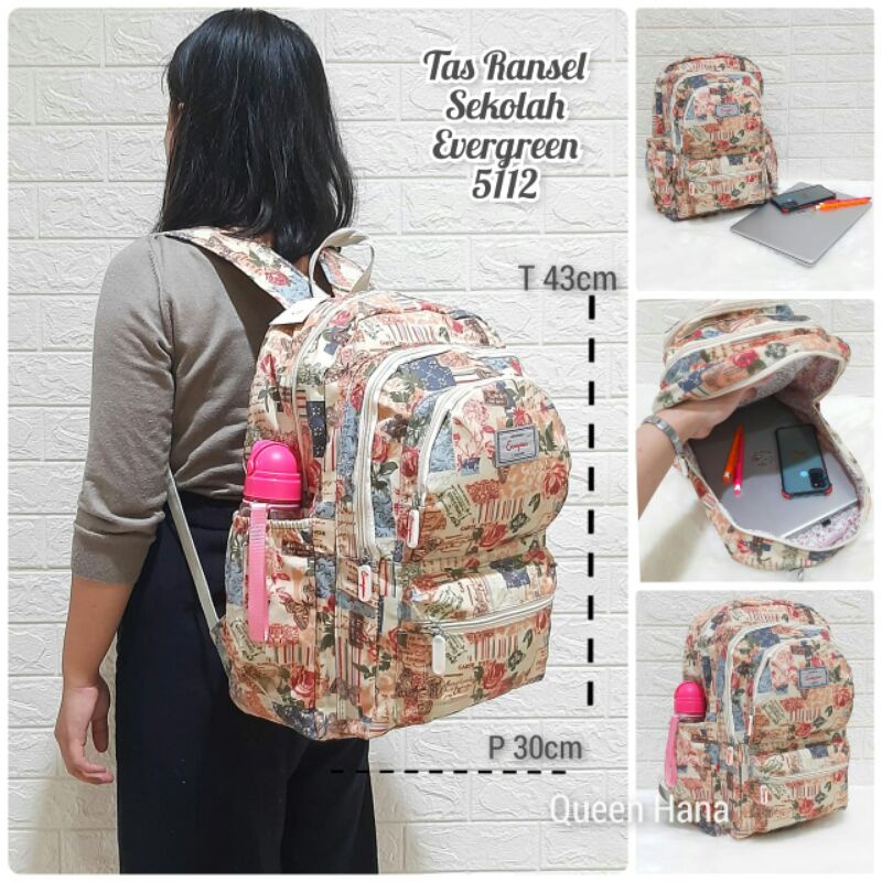 Tas Ransel Sekolah Evergreen Tas Ransel Anak Remaja Motif Keren