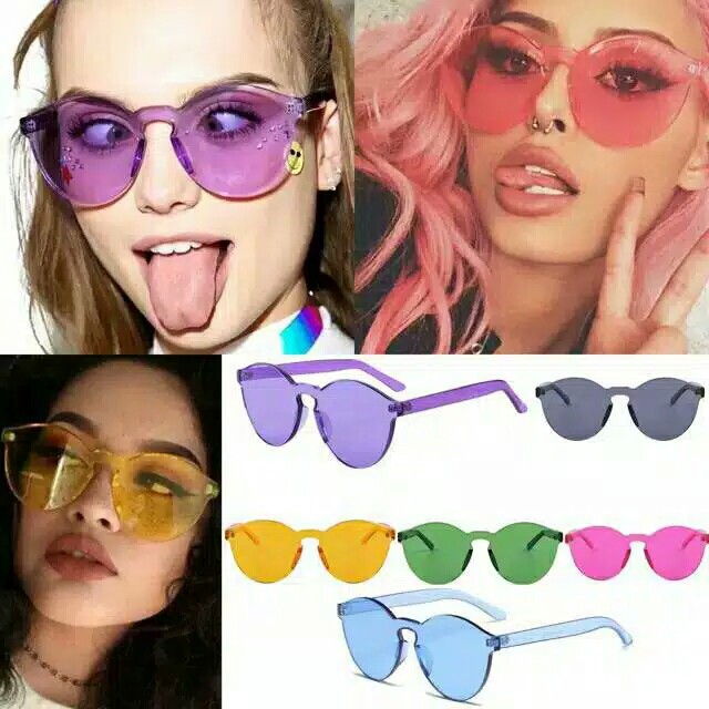 Kacamata best seller jelly transparant fashion wanita atau pria 338