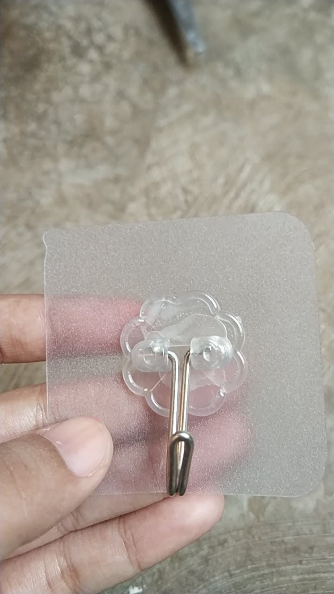 Hook Magic Polos Transparan - Gantungan Tempel Kait Dinding - Hook Polos Bening