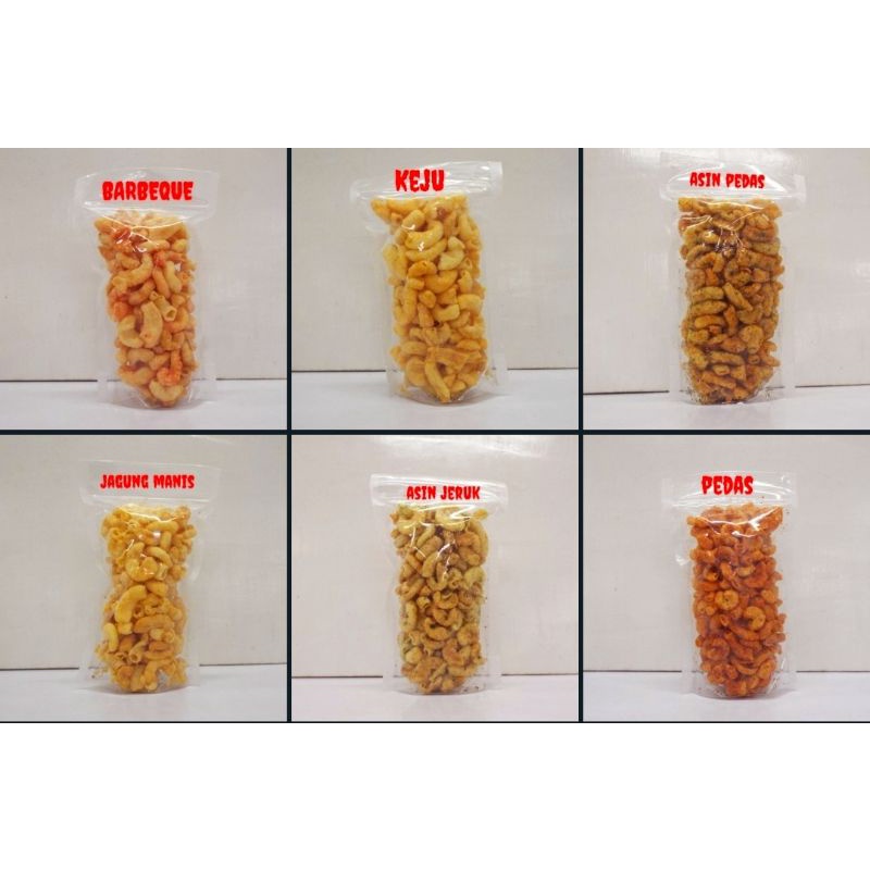 

Makaroni 125gr / Makaroni renyah / makaroni Kriuk / makaroni jaminan enak