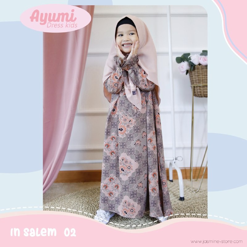 AYUMI DRESS KIDS || Gamis Anak Original by Jasmine Lidia Hadiwinoto