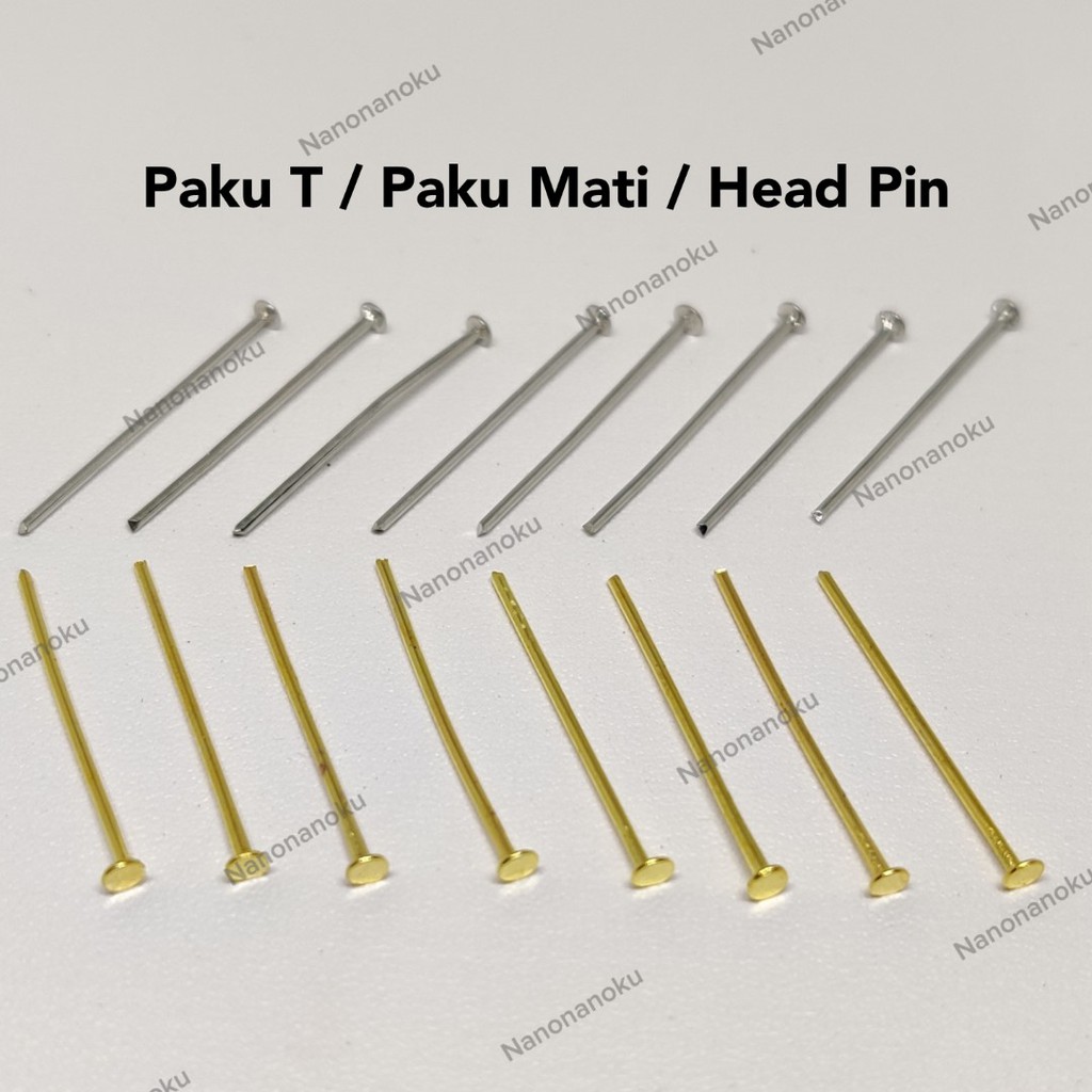 [20 gram] Paku T - Headpin - Paku Mati Banyak Ukuran Craft