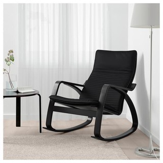 IKEA POANG Kursi goyang hitamcokelat Knisa hitam IKEA POANG Kursi goyang hitamcokelat Knisa hitam