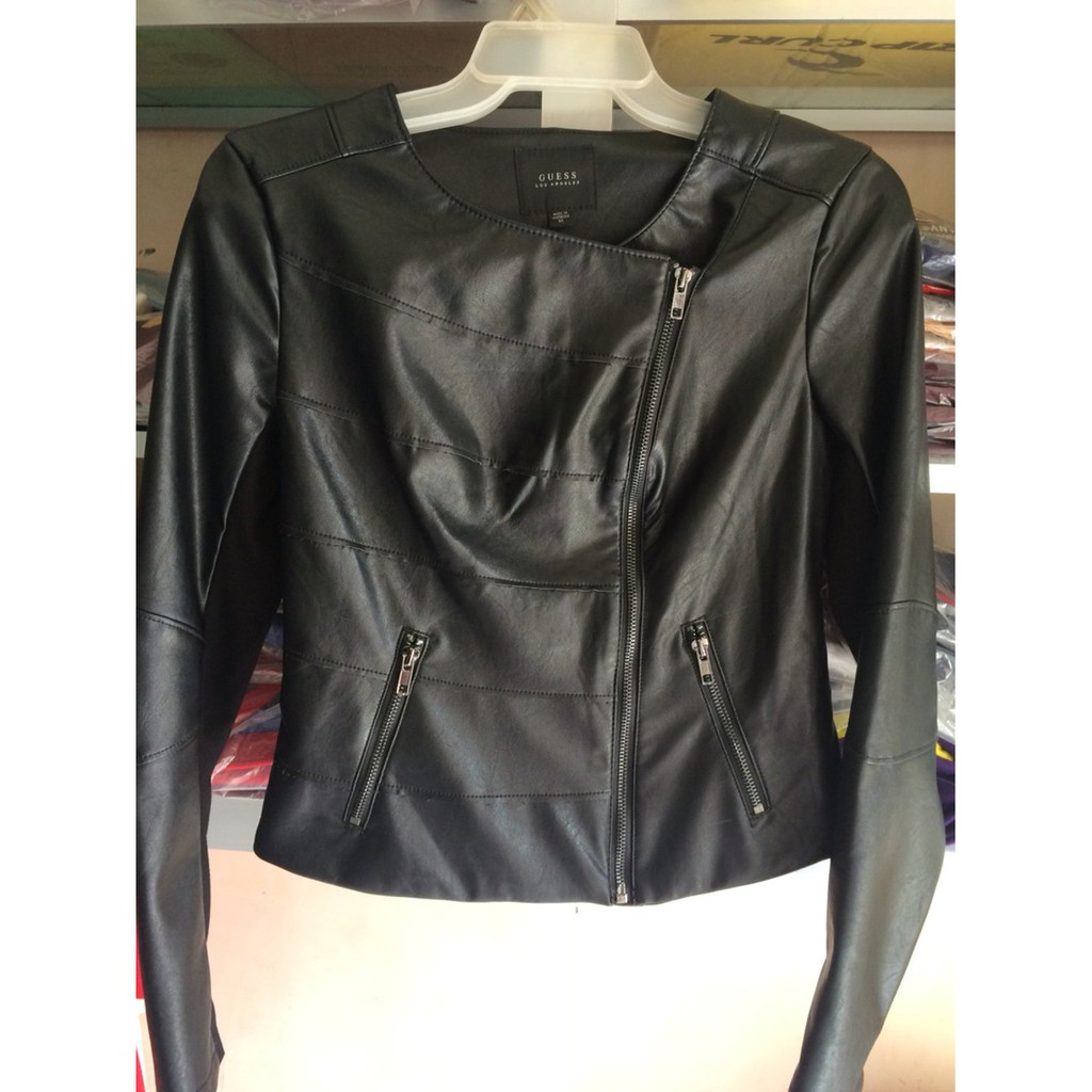 guess leather jacket