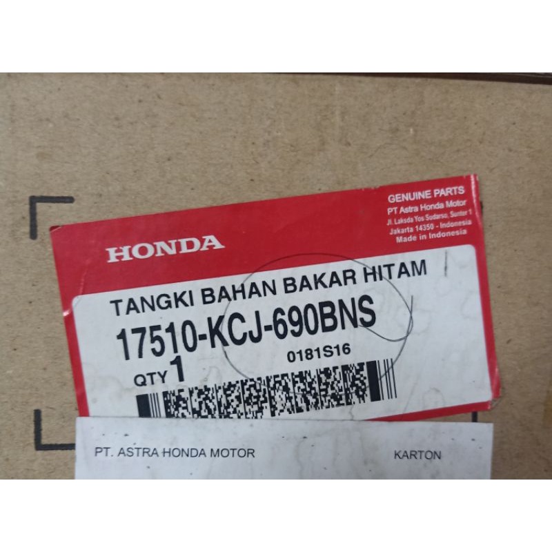 17510-kcj-690 tangki/tengki/bensin bahan bakar Tiger lama hitam original