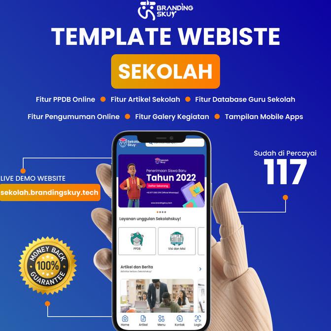 Template Website Sekolah Modern Wordpress