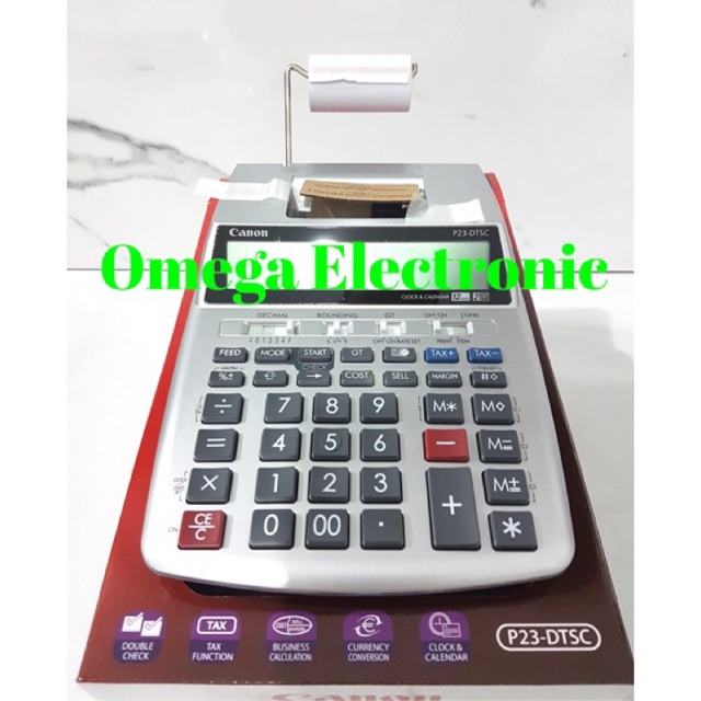 Canon Printing Calculator P23-DTSC - Kalkulator Kasir Printer Struk P23