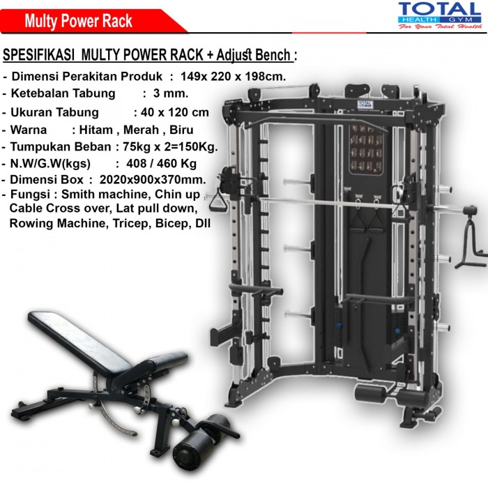 MULTI POWER RACK - Total Fitness Lombok