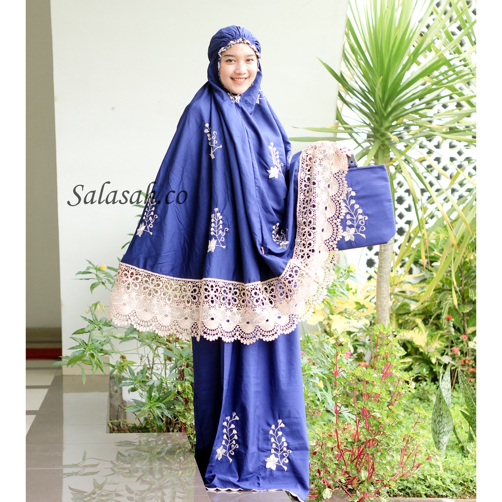 Mukena Rayon Premium Terbaru Mukena Dewasa Bordir Mewah Renda Tile Cantik Tasik 2021