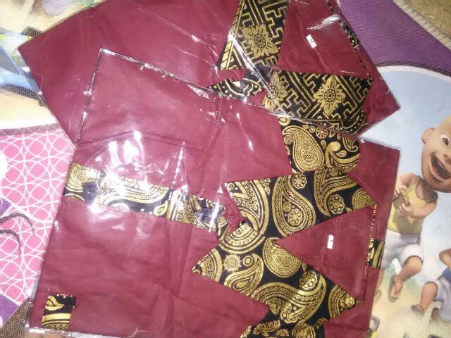 Asifa Batik Hrb026 Kenongo Kemeja Tosca Pendek Pekalongan Padi M L Xl Sogan Tulis Halus Kemeja Batik