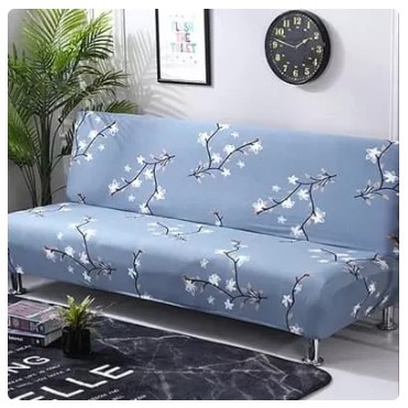 Cover Sofa bed / Sarung Sofa bed - Abu Bunga