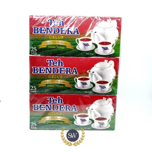 

Teh Bendera Celup Kotak - PER KOTAK - Isi 25 bag x 50gr