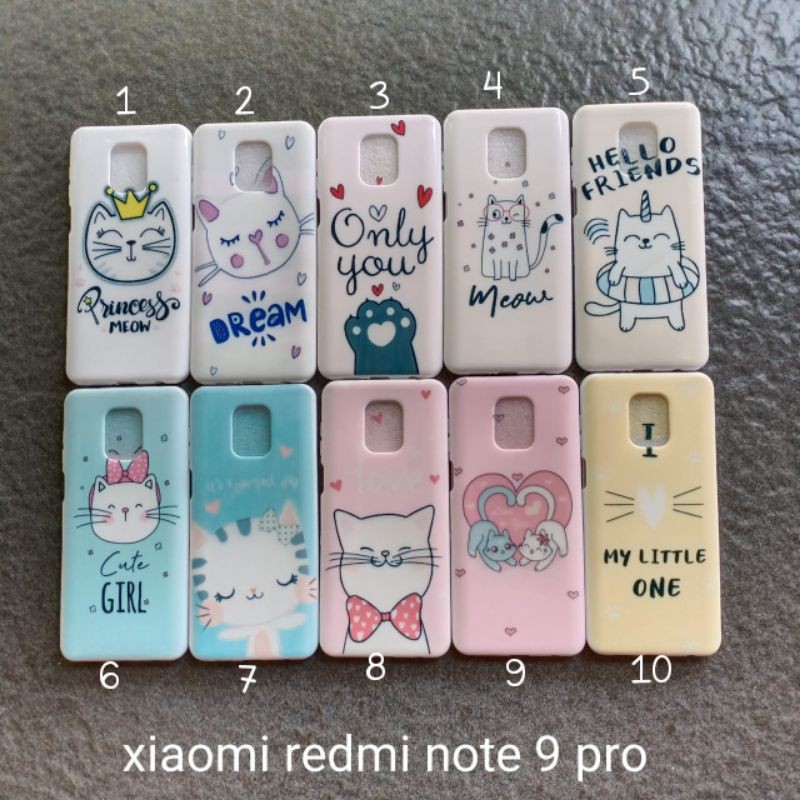 Case gambar Xiaomi redmi note 9 pro motif cewek ( 4 motif ) soft softcase softshell silikon cover casing kesing housing