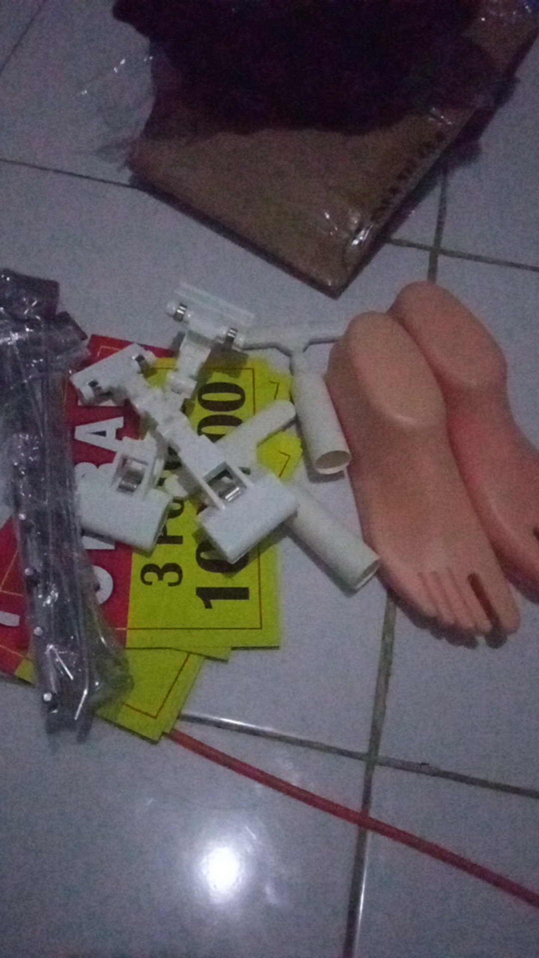 Single Hook Besi Chrome Pipa Kotak 25 Cm Gantungan Display