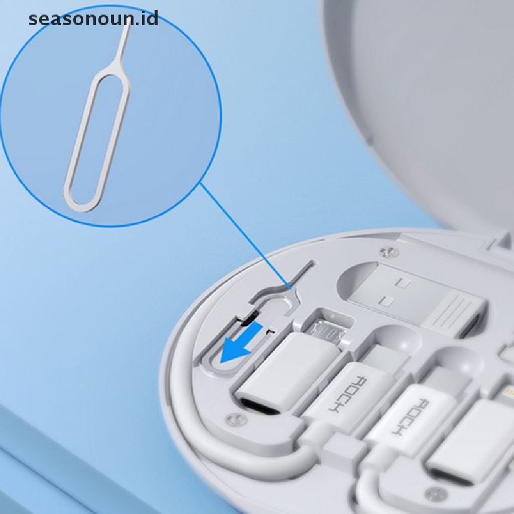 【seasonoun】 6 in 1 Multifunctional Phone Charge Cable Kit Type C Adapter Fast Charge Cable .