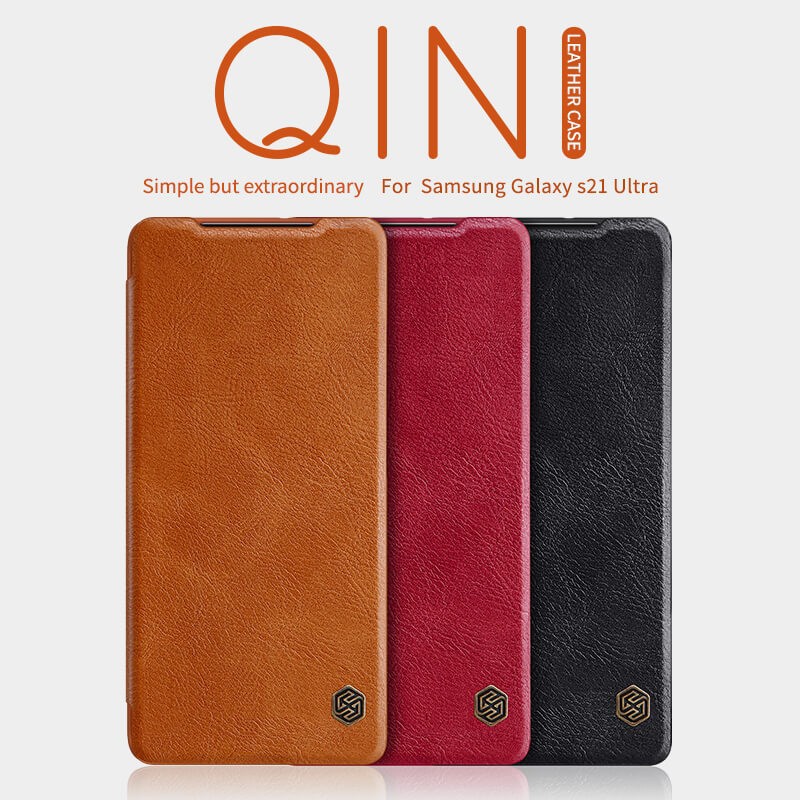 Nillkin QIN Samsung Galaxy S21 S21 Plus S21 Ultra Leather Flip