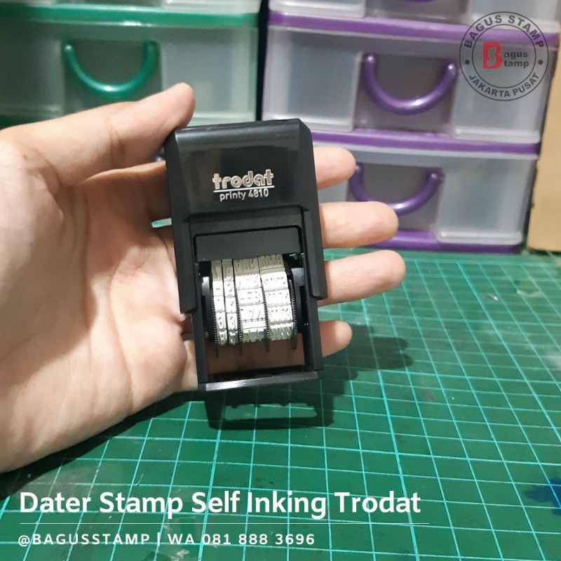 Stempel Trodat 4810 Stempel Tanggal Otomatis / Dater Otomatis