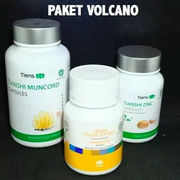Paket Volkano Volcano Stamina Pria Tiens ORIGINAL