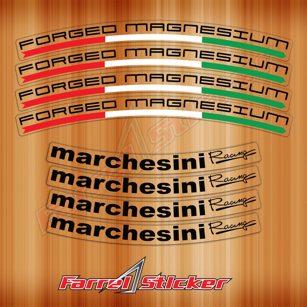 stiker velg sticker marchesini hitam ring 14