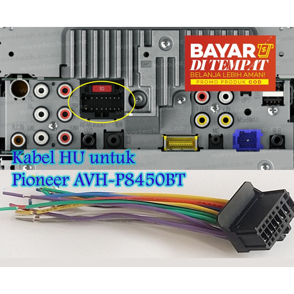 Soket Tape Mobil Pioneer AVH P8450BT/ Pioneer AVH-P8450BT Head Unit