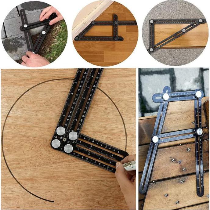 

Kualitas Terbaik] Multi Angle Square / Folding Copy Ruler /Penggaris Tukang Multi Fungsi