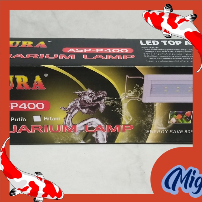 aquarium lampu led AQURA P 400 uk 40 cm 9 watt