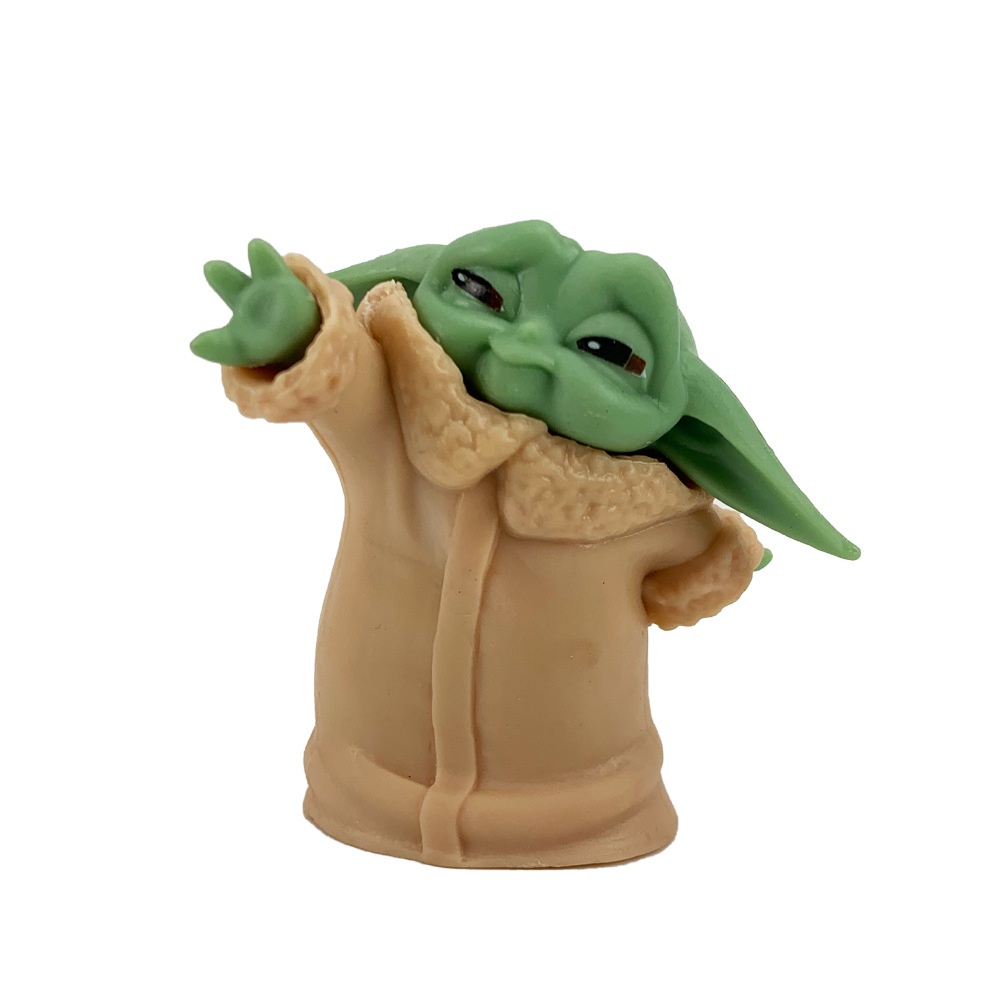 6pcs / set Mainan Action Figure Baby Yoda Grogu Mandalorian 4-7cm Untuk Hadiah Ulang Tahun Anak