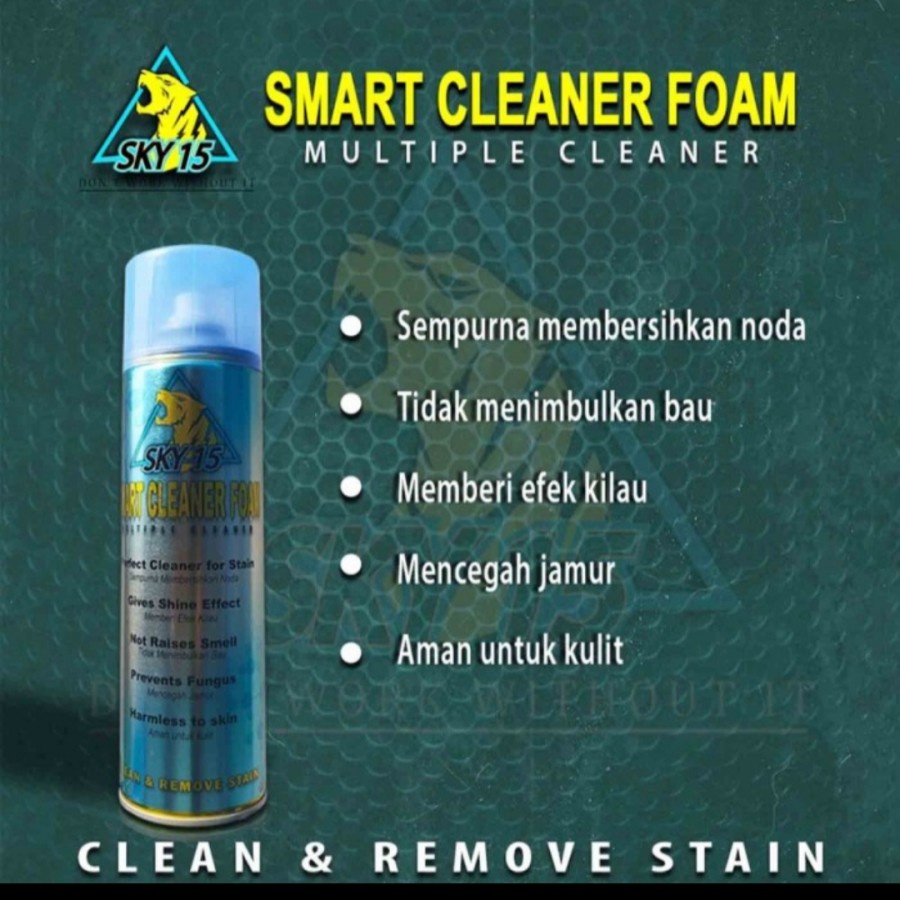 SKY15 Pembersih sepatu SMART CLEANER FOAM/MULTIPLE FOAM CLEANER/PEMBERSIH SERBAGUNA cuci sepatu