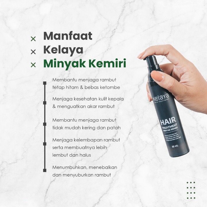 KELAYA Hair Treatment Shampoo - Hair Serum - Minyak Kemiri / Anti Rontok / Penumbuh Rambut 250ml