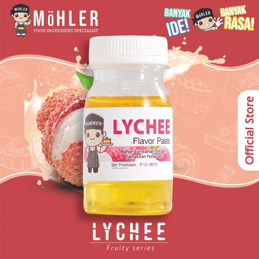 MOHLER Pasta perisa pewarna LYCHEE (KLIK KOMBO HEMAT UNTUK BELI 1 GRATIS 1)