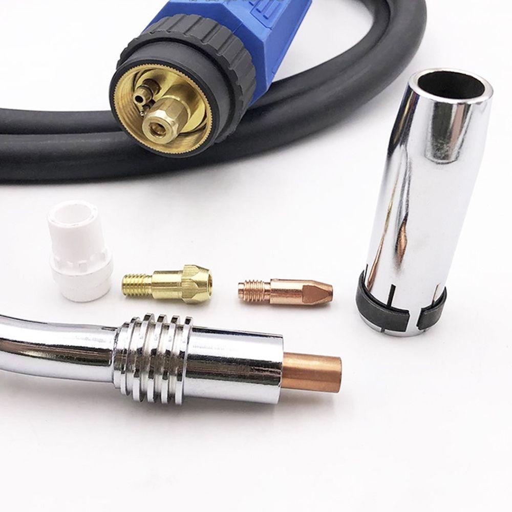 Solighter 5pcs Welding Torch Conductive Tip Set Konsumtif Aksesori Tukang Las MB36KD Perakitan Contact Tip Holder