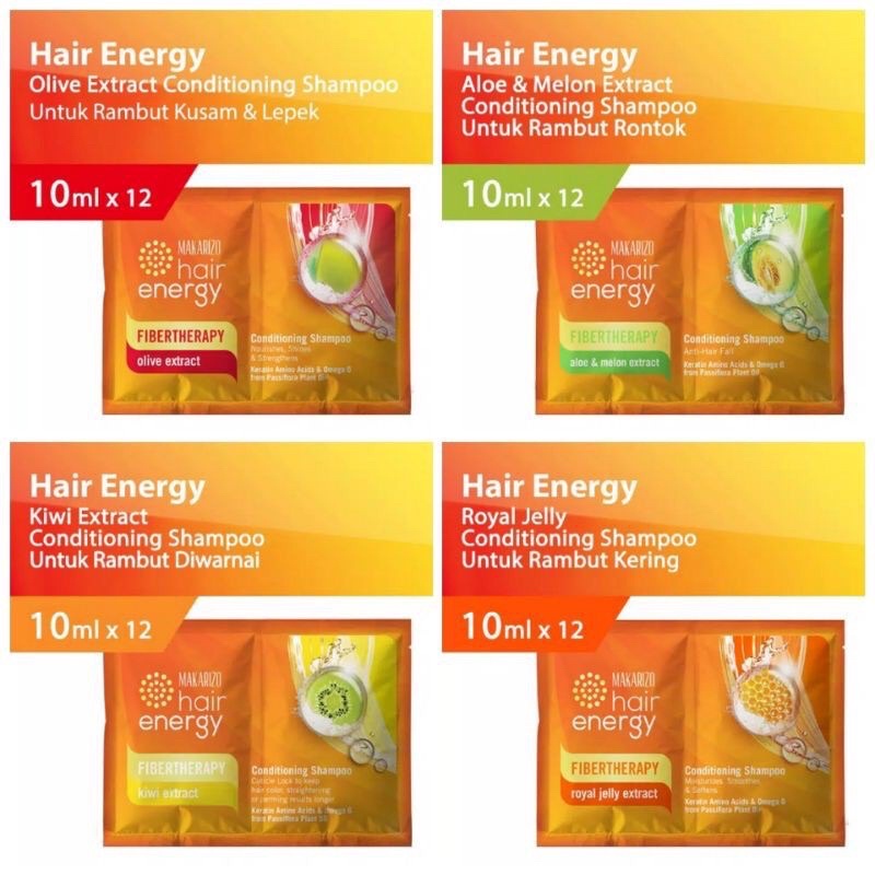 Makarizo Hair Energy Shampoo Sachet 10ml