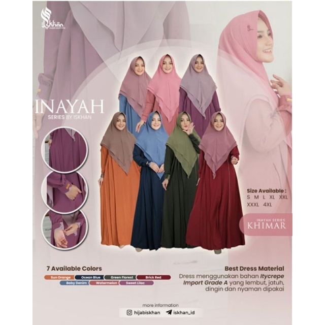 Gamis Inayah series by iskhan.id