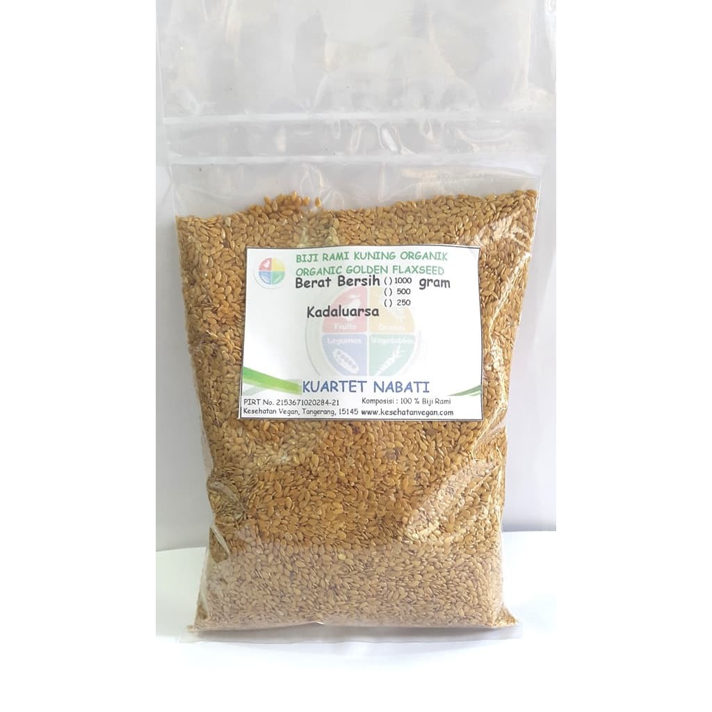 

Flaxseed - Golden - Organic - Biji Rami Kuning [1000 gr] PROMO