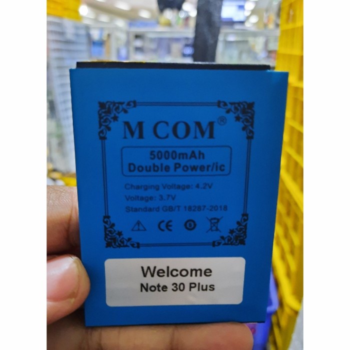 Battery Batere Batre Baterai Double Power Mcom Welcome Note 30 Plus