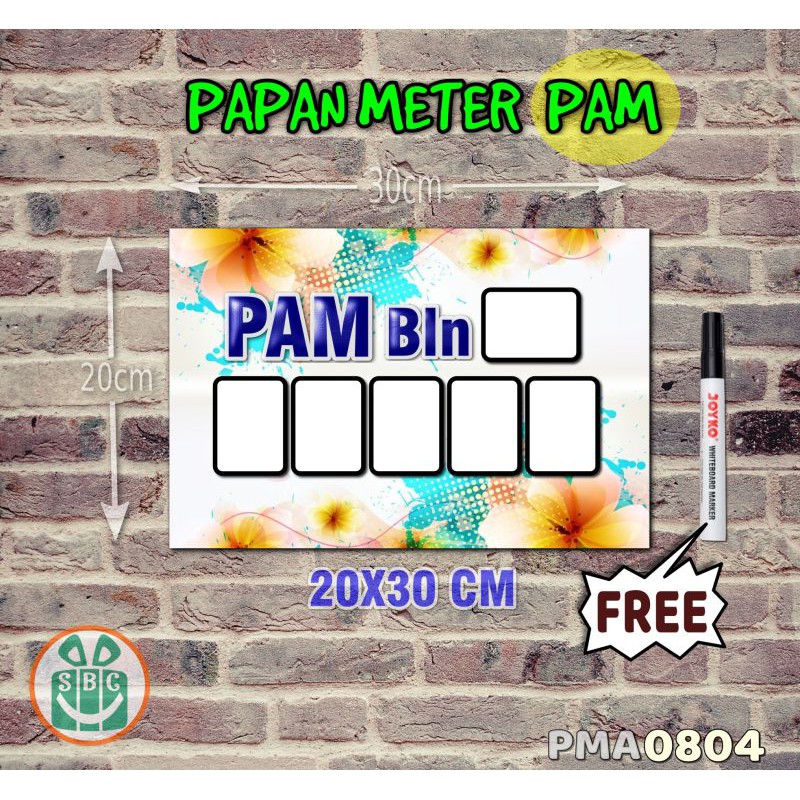 

Stokastik Papan Meter Listrik PLN PAM motif Unik - Flower 04
