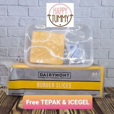 

Dairymont red burger slices repacked ecer 14 28 slice keju lembar