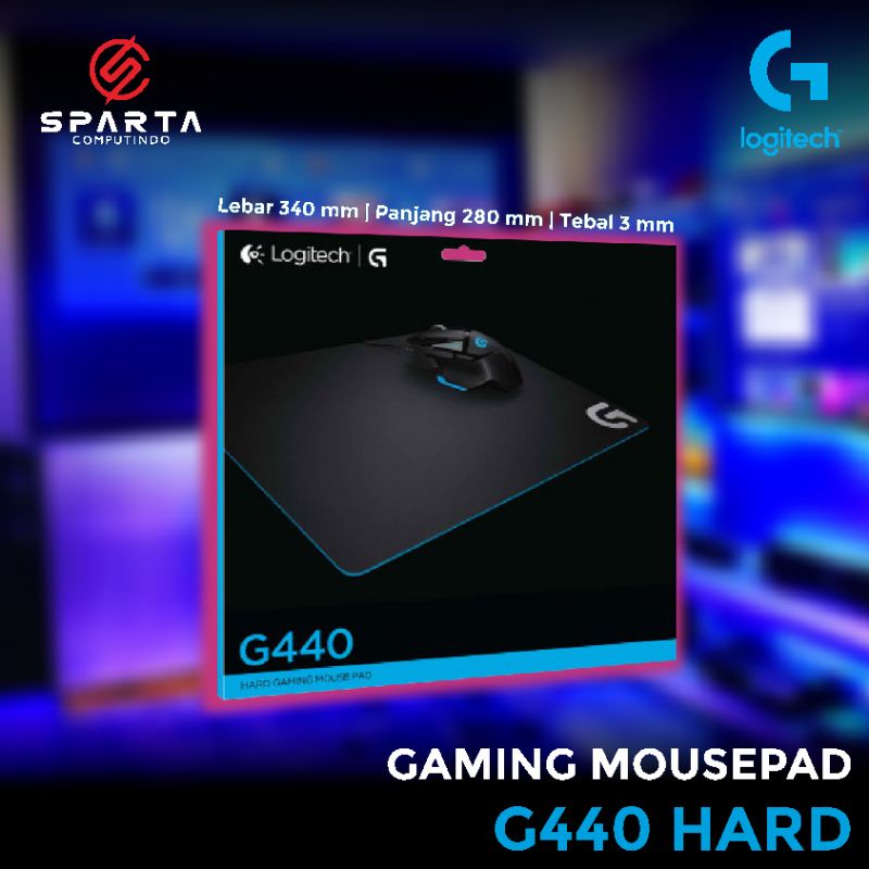 Ready Logitech G440 Hard Gaming Mouse Pad New Murah Bergaransi